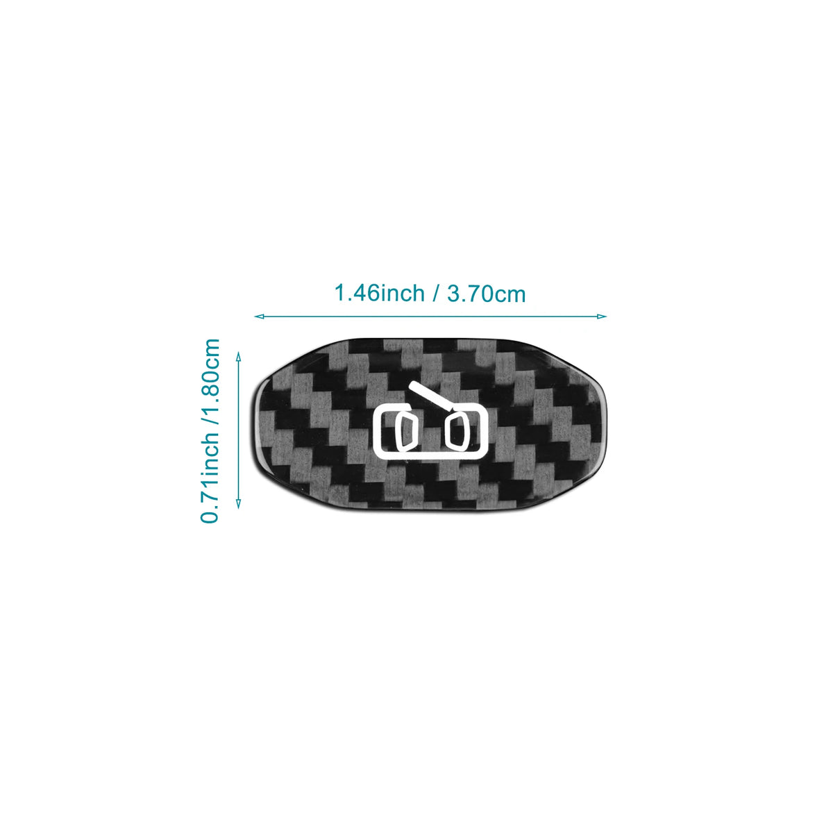 Sticker For Dodge Charger 2024 2025 2026 2027 Real Hard Dry Carbon Fiber Trim Car Door Switch Button Interior Accessories