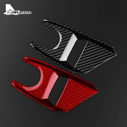 Real Hard Carbon Fiber Sticker For Chevrolet Corvette C8 2020 2021 2022 2023 Center Control Button Panel Interior Accessories