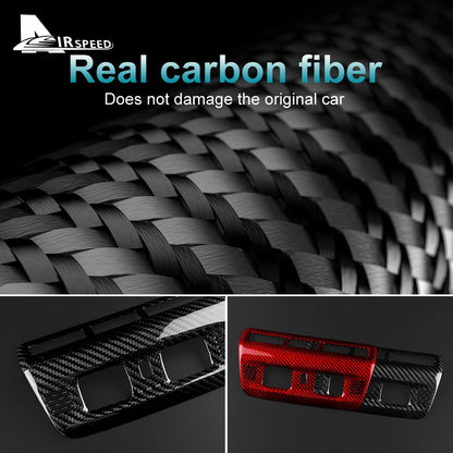 Real Hard Carbon Fiber Sticker For Chevrolet Corvette C8 2020 2021 2022 2023 Front Reading Lamp Frame Interior Accessories