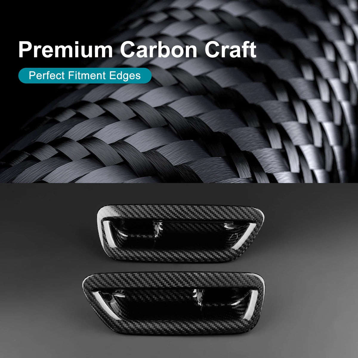 StickerSticker For Dodge Charger 2024 2025 2026 2027 Real Hard Dry Carbon Fiber Car Door Handle Cover Trim Exterior Decoration