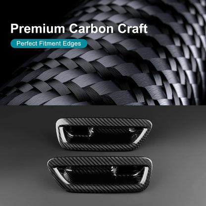 StickerSticker For Dodge Charger 2024 2025 2026 2027 Real Hard Dry Carbon Fiber Car Door Handle Cover Trim Exterior Decoration
