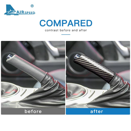 Real Hard Carbon Fiber Sticker for Subaru BRZ Toyota GT86 ZN6 ZC6 2013-2019 2020 Car Replace Handbrake Grip Hand Brake Cover