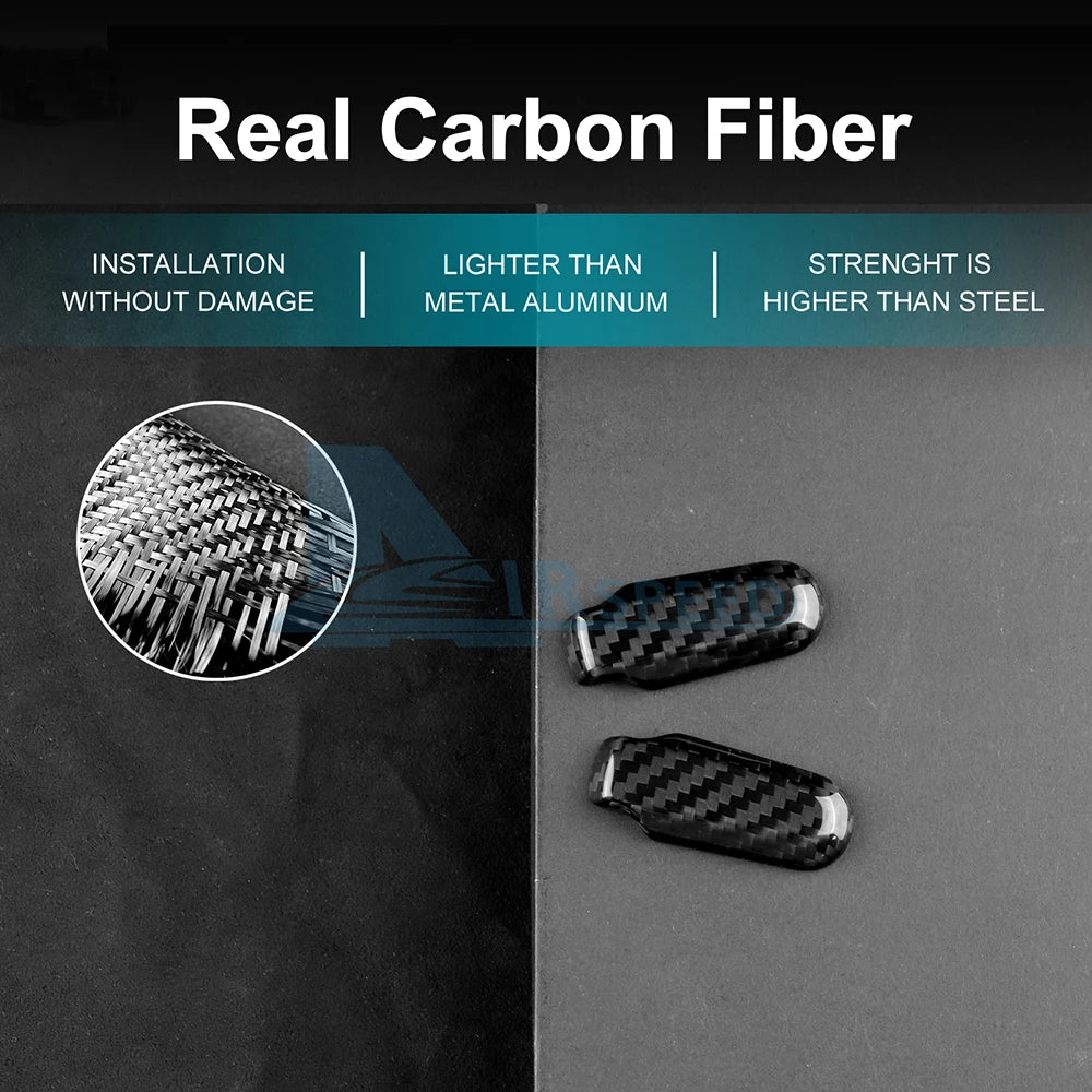 Real Hard Carbon Fiber Gear Shift Side Trim Sticker For Porsche 911 2020 2021 2022 2023 2024 2025 2026 Car Interior Accessories