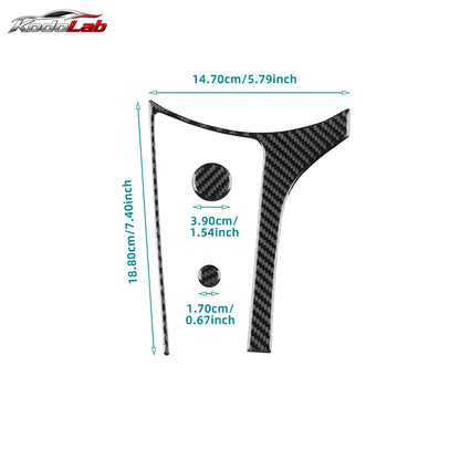 For Mazda MX-5 Roadster Fiat 2016-2025 Car Accessories Interior Black Plastic Multimedia Surrounding Panel Cover Trim Sticker