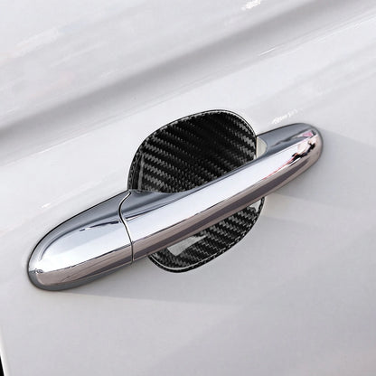 For Abarth 595 595C 695 695C 2012-2024 Fiat 500 500C 2008-2024 Outside Door Bowl Covers Real Hard Dry Carbon Fiber Sticker
