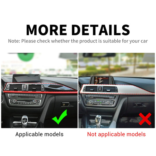 LHD for BMW F30 F31 F32 F33 F34 F36 F80 Accessories Real Carbon Fiber Car Dashboard Panel Decorative Cover Sticker Interior Trim