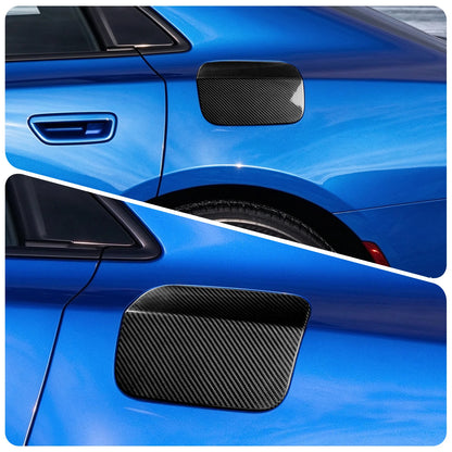 Sticker For Dodge Charger 2024 2025 2026 2027 LHD RHD Car Fuel Tank Cap Trim Real Hard Dry Carbon Fiber Exterior Accessories