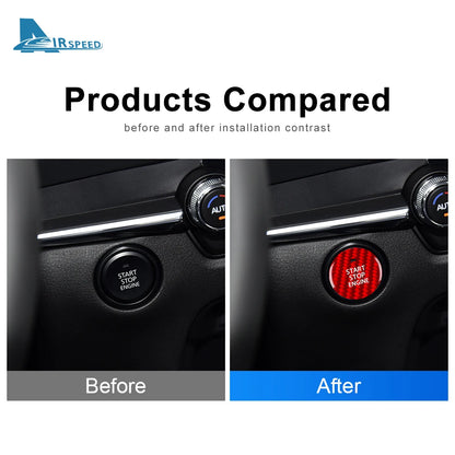 Real Hard Carbon Fiber Start Stop Engine Cover For Mazda 3 Axela BP 2020 2021 2022 2023 2024 2025 Car For Mazda CX-30 2020-2025 - detail view 4