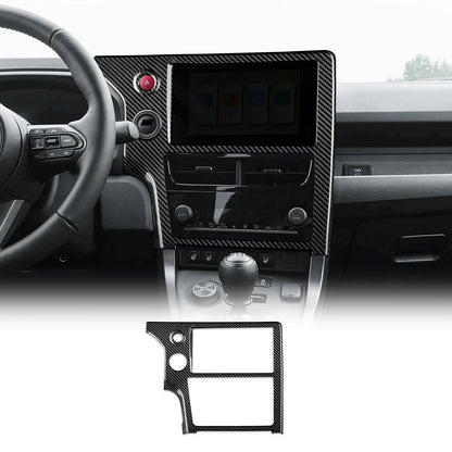 For 2025 2026 Toyota GR Yaris Hard Dry Carbon Fiber Center Console Navigation Screen Frame LHD Car Interior Trim Sticker - product view