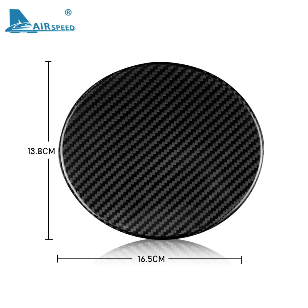 Real Hard Carbon Fiber Cover For Subaru BRZ Toyota 86 2013 2014 2015 2016 2017 2018 2019 2020 Car Fuel Tank Cap Sticker Trim - detail view 6