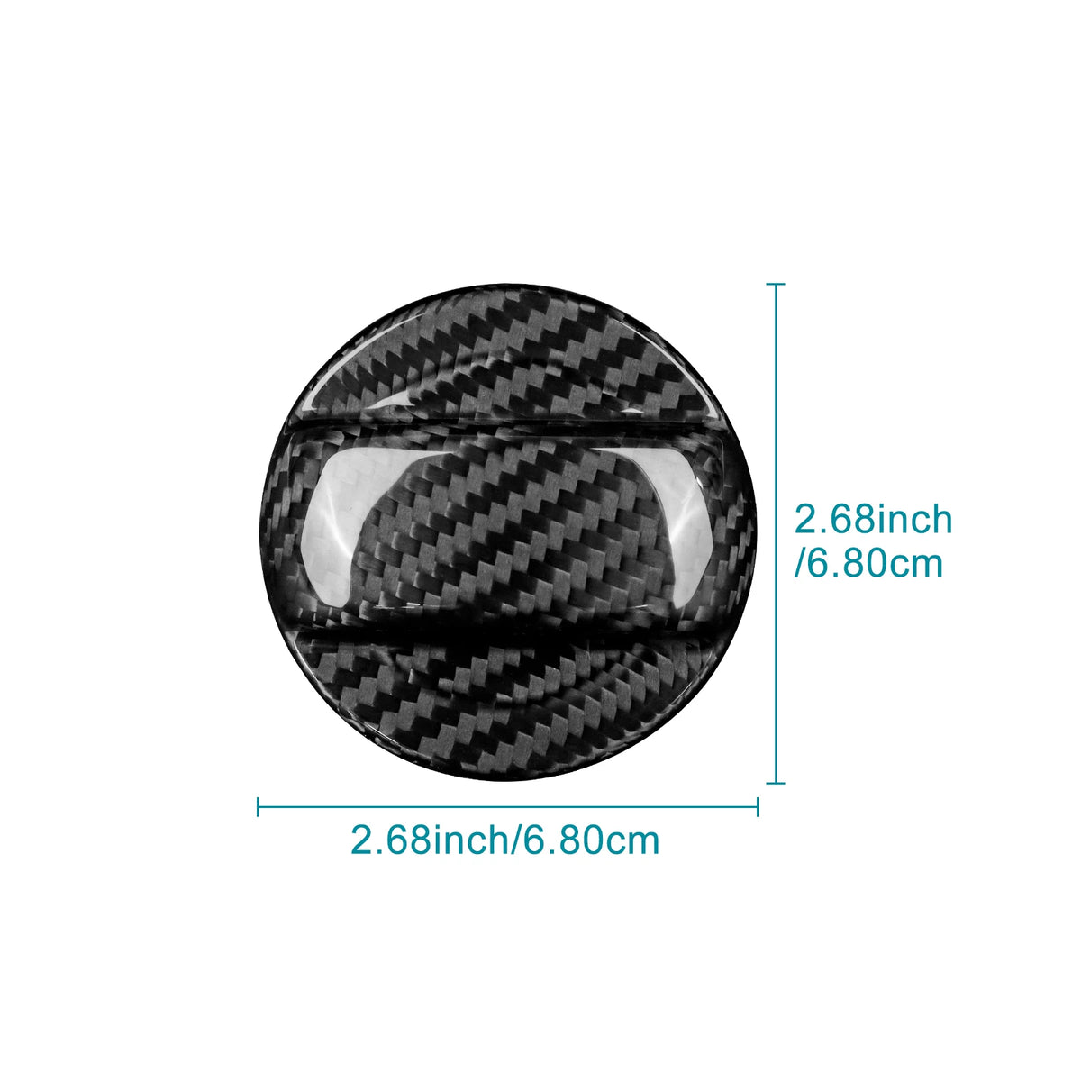 Real Hard Dry Carbon Fiber Sticker for Seat Leon/Cupra Leon/Cupra Formentor 2021 2022 2023 2024 2025 2026 Inner Fuel Tank Cap