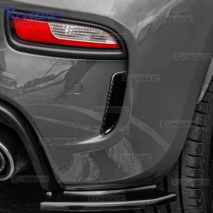 1Pair For Abarth 595 695 2017 2018 2019 2020 2021 2022 2023 2024 Real Hard Carbon Fiber Sticker Car Rear Side Air Intake Frame