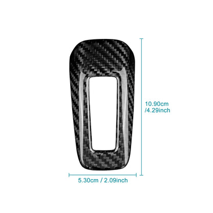 Real Dry Hard Carbon Fiber Automatic Gear Shift Knob Sticker For Nissan Z Z34/Fairlady Z 2023 2024 2025 2026 Accessories