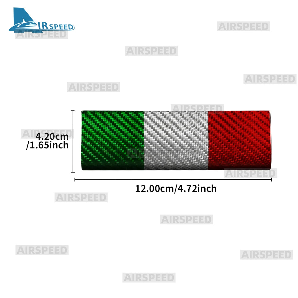 For Abarth 595 695 595C 695C 2017-2024 Real Dry Hard Italian Color Carbon Fiber Car Rear Bumper Lip Sticker Interior Accessories