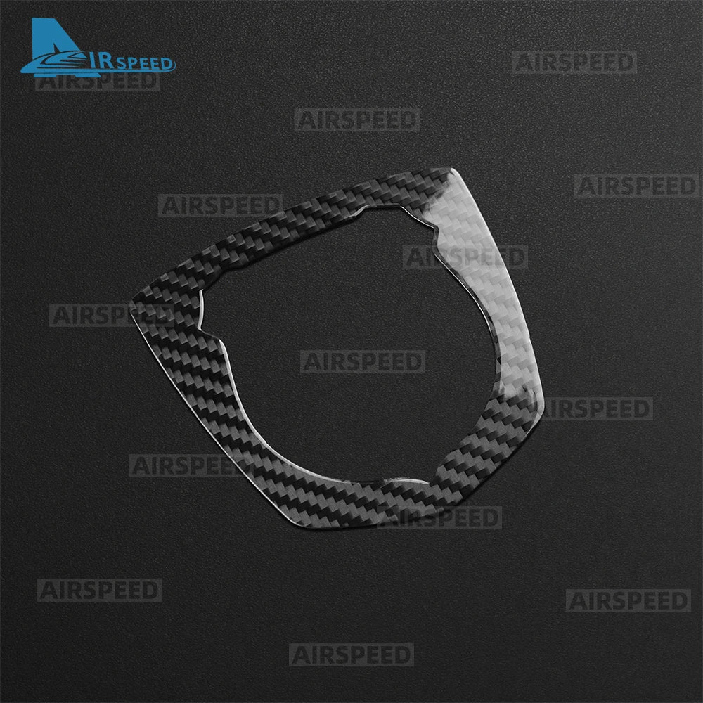 Real Dry Hard Carbon Fiber For Abarth 595 695 2012-2016 2017 2018 2019 2020 2021 2022 2023 2024 Front Badge Whiskers Logo Trim