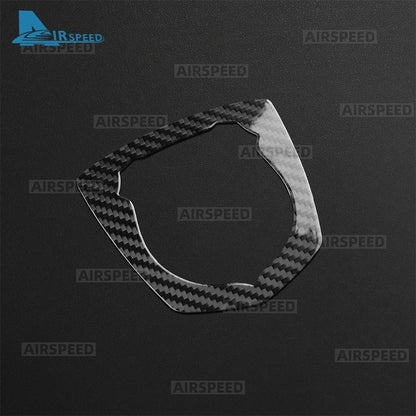 Real Dry Hard Carbon Fiber For Abarth 595 695 2012-2016 2017 2018 2019 2020 2021 2022 2023 2024 Front Badge Whiskers Logo Trim