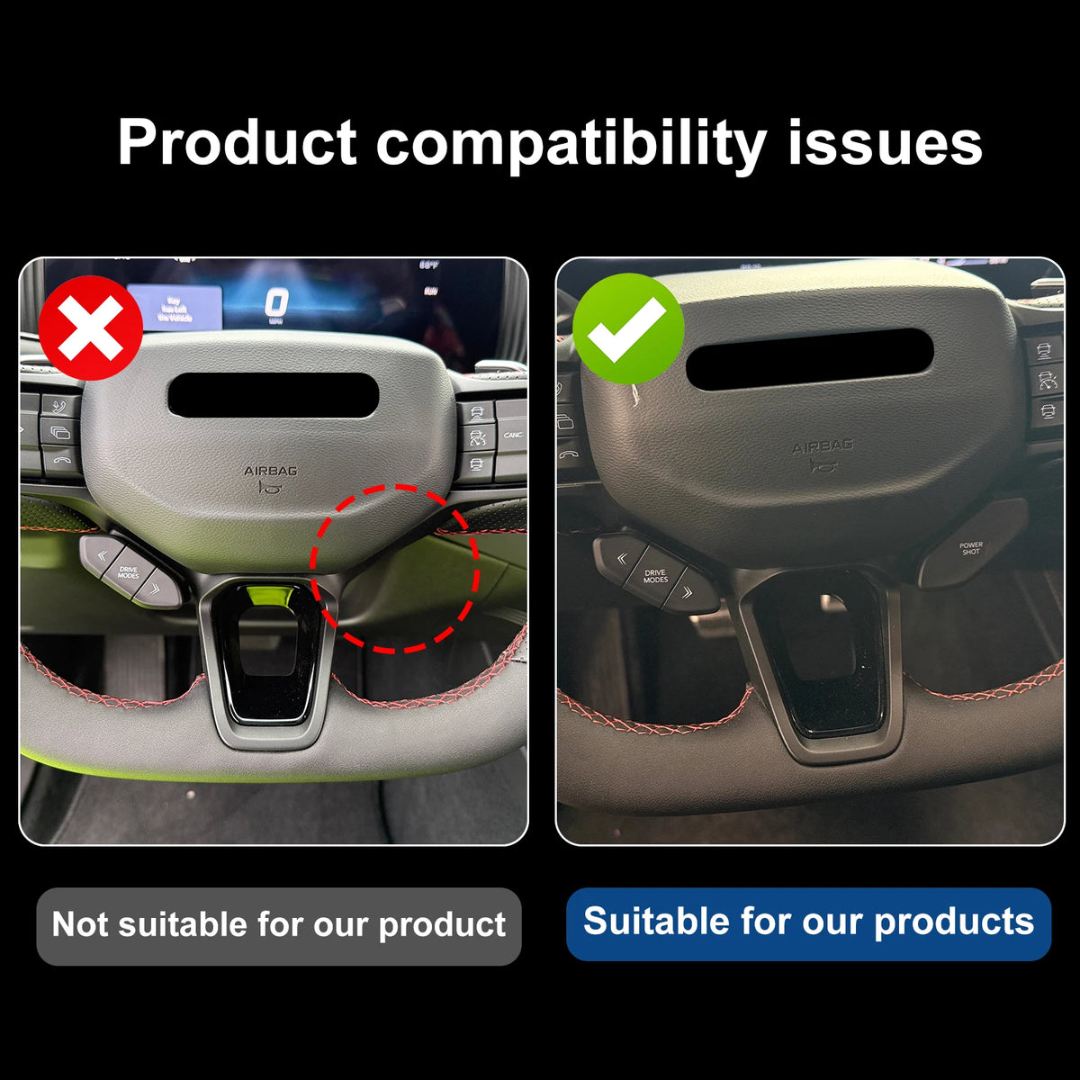 Fiber Steering Wheel Button Sticker For Dodge Charger 2024 2025 2026 2027 LHD RHD Car Real Dry Hard Carbon Interior Accessories