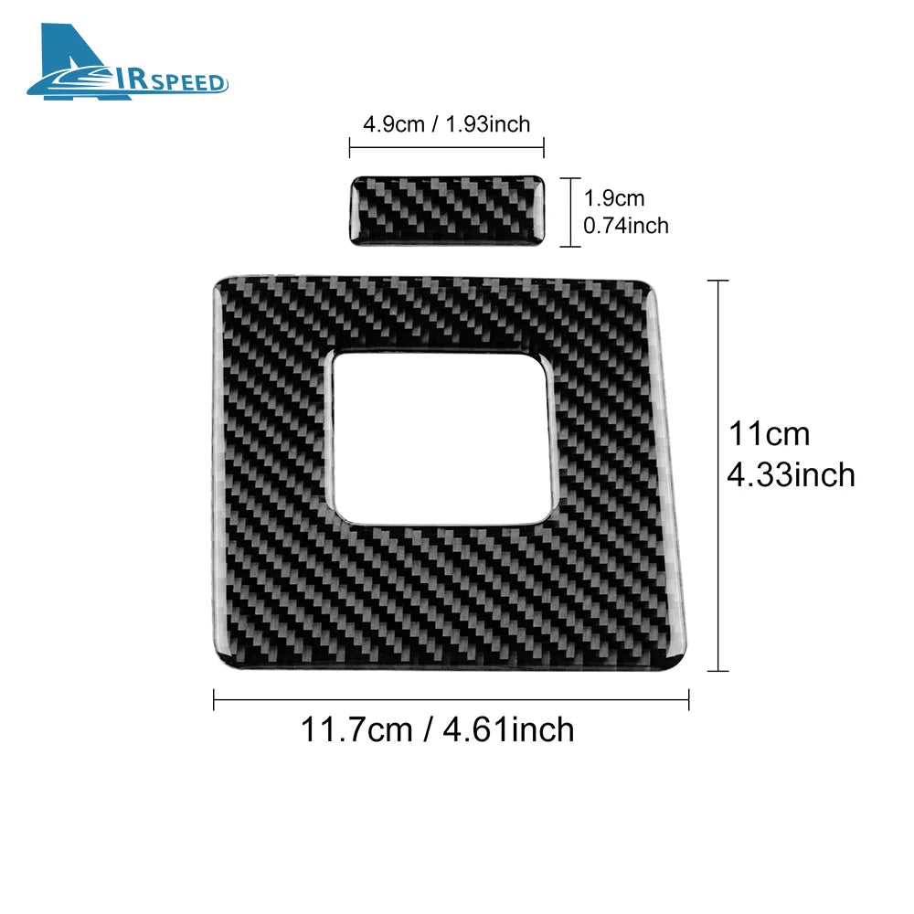 Real Soft Carbon Fiber Sticker For Mazda 3 BP Axela CX30 CX-30 2019 2020 2021 2022 2023 2024 2025 LHD Car Driver's Storage Box