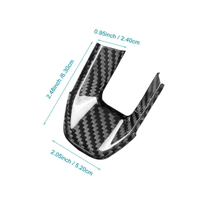 Sticker For Lexus ES AXZH21 AXZH26 XXZM21 XXZM26 2026-2027 Car Steering Wheel Bottom Real Hard Black Carbon Fiber Accessories