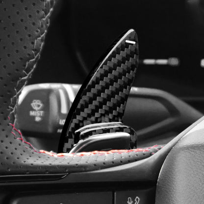 Sticker For Dodge Charger 2024 2025 2026 2027 Car Steering Wheel Paddle Shifter Real Hard Dry Carbon Fiber Interior Accessories