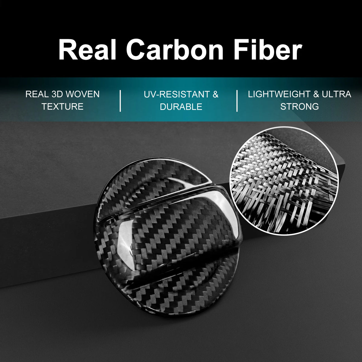 Real Hard Dry Carbon Fiber Sticker for Seat Leon/Cupra Leon/Cupra Formentor 2021 2022 2023 2024 2025 2026 Inner Fuel Tank Cap
