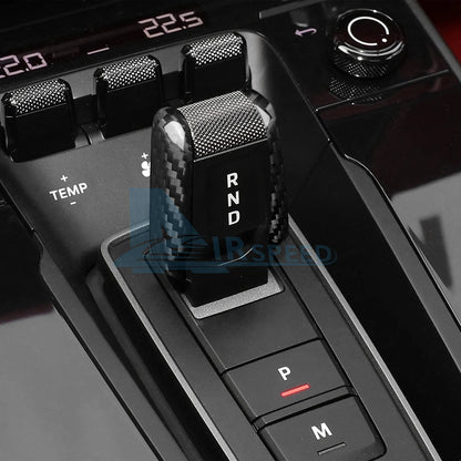 Real Hard Carbon Fiber Gear Shift Side Trim Sticker For Porsche 911 2020 2021 2022 2023 2024 2025 2026 Car Interior Accessories
