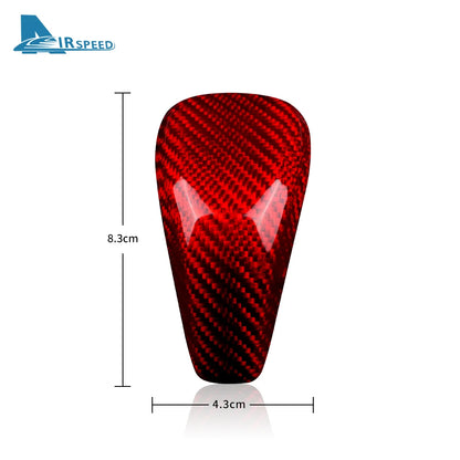 Real Hard Carbon Fiber For Subaru XV Impreza Forester 2018 2019 2020 2021 2022 2023 Outback 2021+ Gear Shift Knob Accessories - detail view 6
