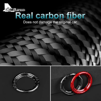 Real Hard Carbon Fiber Car Engine Start Button Ring Cover Trim Sticker For Chevrolet Corvette C8 2020 2021 2022 2023 Accessories