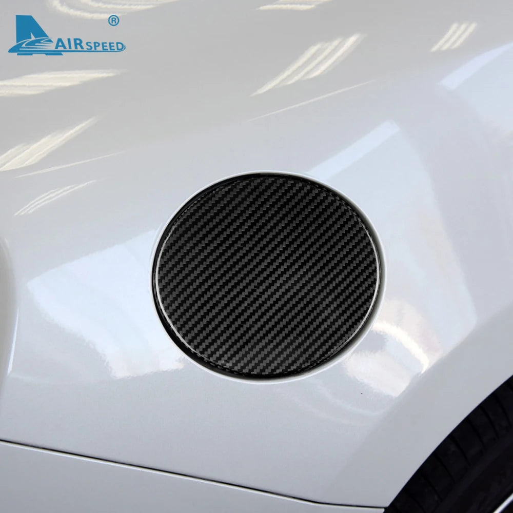 Real Hard Carbon Fiber Cover For Subaru BRZ Toyota 86 2013 2014 2015 2016 2017 2018 2019 2020 Car Fuel Tank Cap Sticker Trim - detail view 4