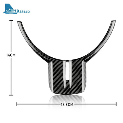 Real Dry Carbon Fiber Cover For Subaru BRZ Toyota 86 2012-2016 Car Steering Wheel Panel Protective Cover Sticker Trim Interior - detail view 6