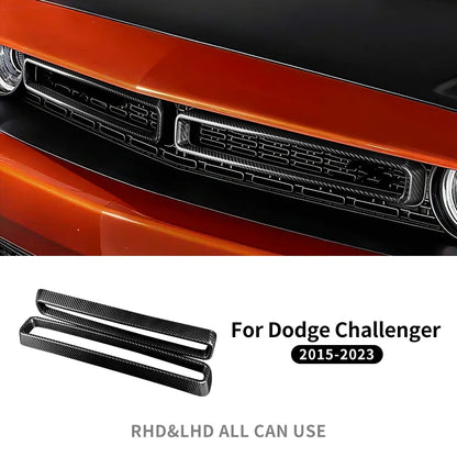 Real Hard Carbon Fiber For Dodge Challenger 2015 2016 2017 2018 2019 2020 2021 2022 2023 Grille Decor Frame Interior Accessories
