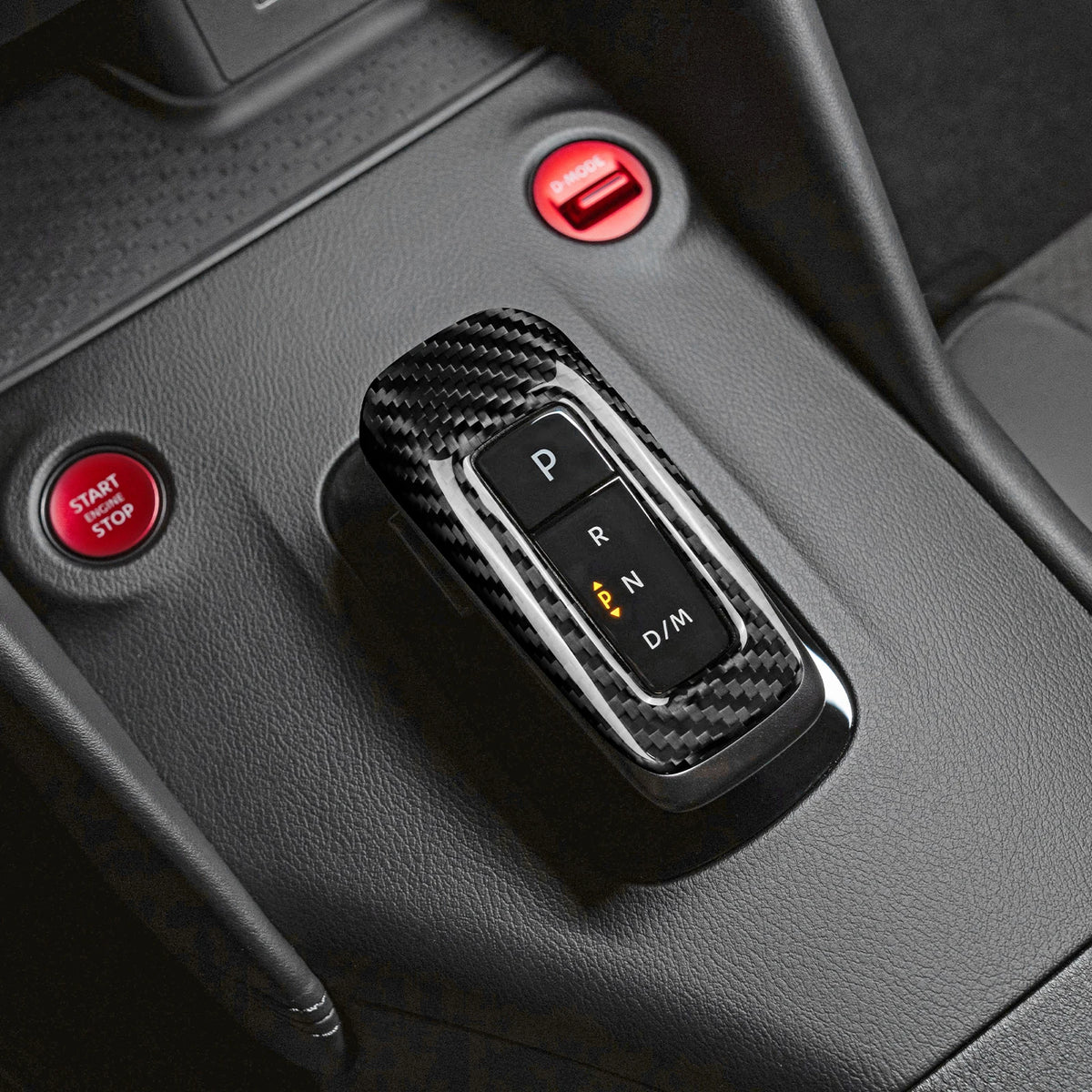 Real Dry Hard Carbon Fiber Automatic Gear Shift Knob Sticker For Nissan Z Z34/Fairlady Z 2023 2024 2025 2026 Accessories
