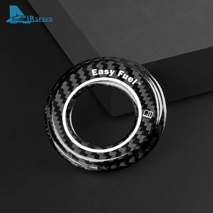 Real Hard Carbon Fiber Car Tank Cap Fuel Tank Cover for Ford Mustang 2024 2025 Sticker Exterior Decor Accessories