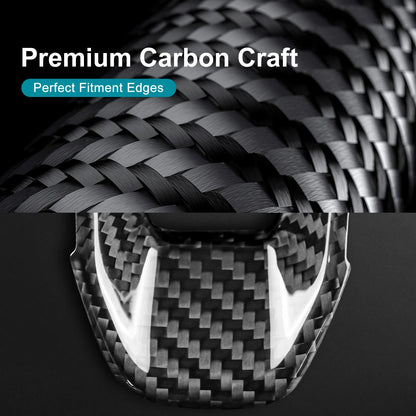 Sticker For Lexus ES AXZH21 AXZH26 XXZM21 XXZM26 2026-2027 Car Steering Wheel Bottom Real Hard Black Carbon Fiber Accessories