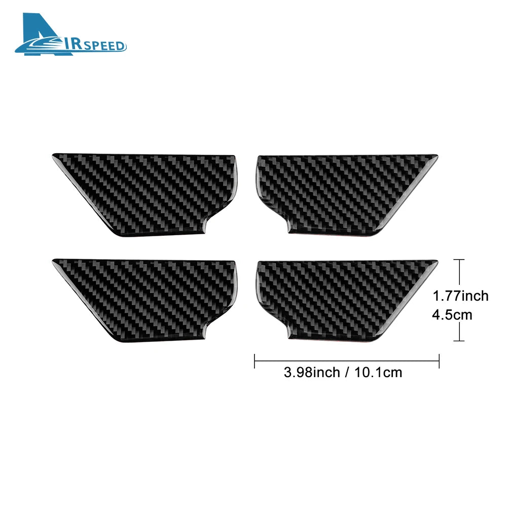 Real Soft Carbon Fiber Sticker For Mazda 3 2019-2025/CX-30 2020-2025 LHD RHD Car Inner Door Bowl Panel Interior Trim Accessories