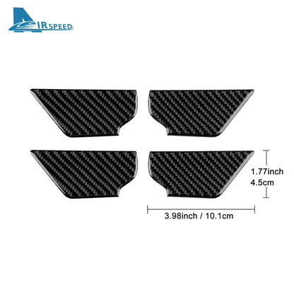 Real Soft Carbon Fiber Sticker For Mazda 3 2019-2025/CX-30 2020-2025 LHD RHD Car Inner Door Bowl Panel Interior Trim Accessories