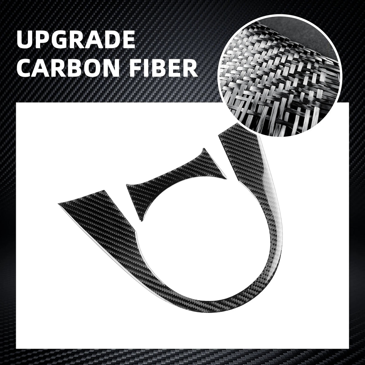 Carbon Fiber For Mazda 2 2008-2014 Outer Gear Shift Frame Trim Anti Scratch Sport Interior Decor Modification Car Accessories