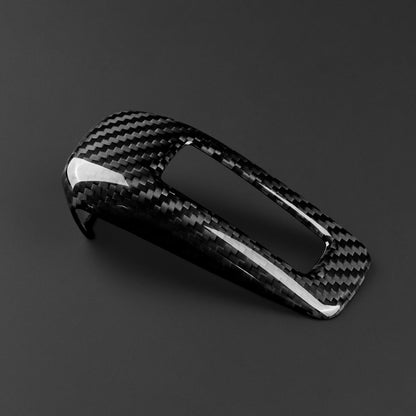 Real Dry Hard Carbon Fiber Automatic Gear Shift Knob Sticker For Nissan Z Z34/Fairlady Z 2023 2024 2025 2026 Accessories
