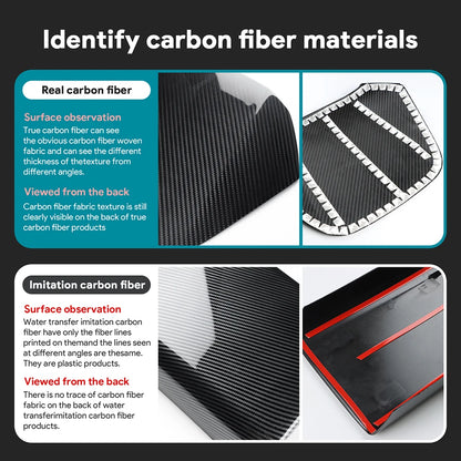 For Abarth 595 695 Fiat 500 2011-2024 Real Dry Hard Carbon Fiber LHD Car Storage Box Panel Cover Sticker Interior Accessories - detail view 6