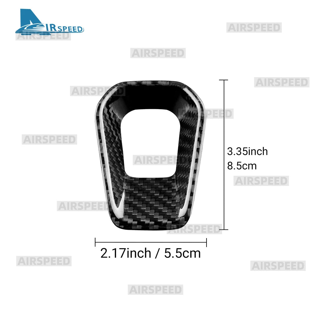 Real Hard Dry Carbon Fiber Material Sticker For Dodge Charger 2024 2025 2026 2027 Steering Wheel Chin Decoration Car Accessories
