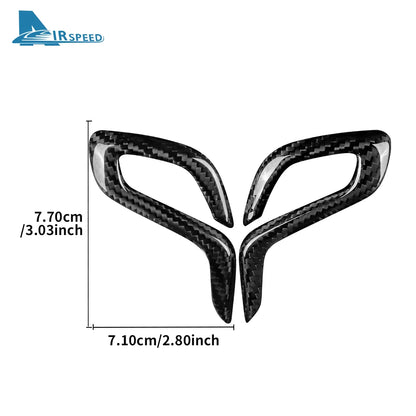 Real Dry Carbon Fiber for BMW F90 M5 F97 X3M F98 X4M 2019-2023 Automatic Shift Gear Knob Trim Cover Car Retrofitting Accessories