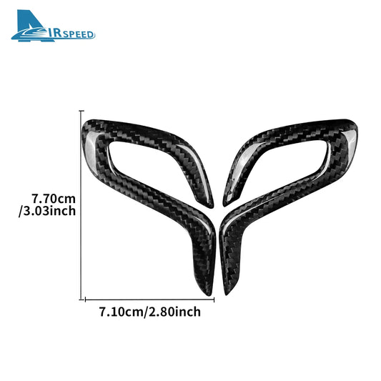 Real Dry Carbon Fiber for BMW F90 M5 F97 X3M F98 X4M 2019-2023 Automatic Shift Gear Knob Trim Cover Car Retrofitting Accessories