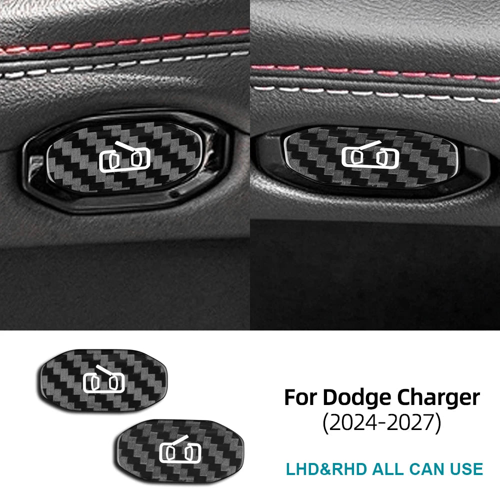 Sticker Godgi Sticker For Dodge Charger 2024 2025 2026 2027 Real Hard Dry Carbon Fib ...