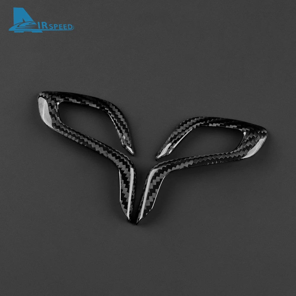 Real Dry Carbon Fiber for BMW F90 M5 F97 X3M F98 X4M 2019-2023 Automatic Shift Gear Knob Trim Cover Car Retrofitting Accessories
