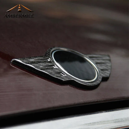 Car Front Hood Rear Trunk Logo Badge Emblem Sticker Carbon Fiber for Mini Cooper F54 F55 F56 F60 R55 R56 R57 R60 R61 Countryman - detail view 4