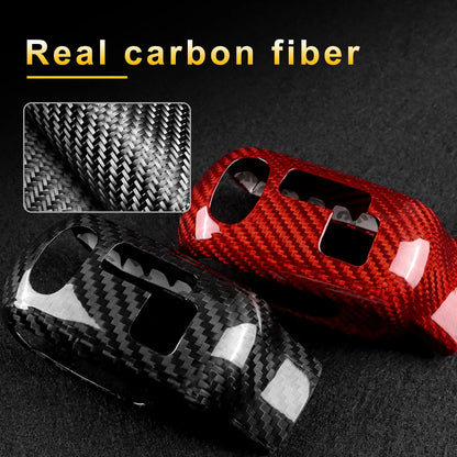 For BMW Mini Cooper F54 F55 F56 F57 F60 2020-2023 Countryman Real Carbon Fiber Car Gear Shift Knob Cover Sticker Interior Trim - detail view 5