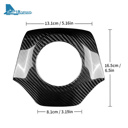 Real Dry Carbon Fiber Sticker For Chevrolet Camaro 2016 2017 2018 2019 2020 2021 2022 2023 Car Steering Wheel Center Cover