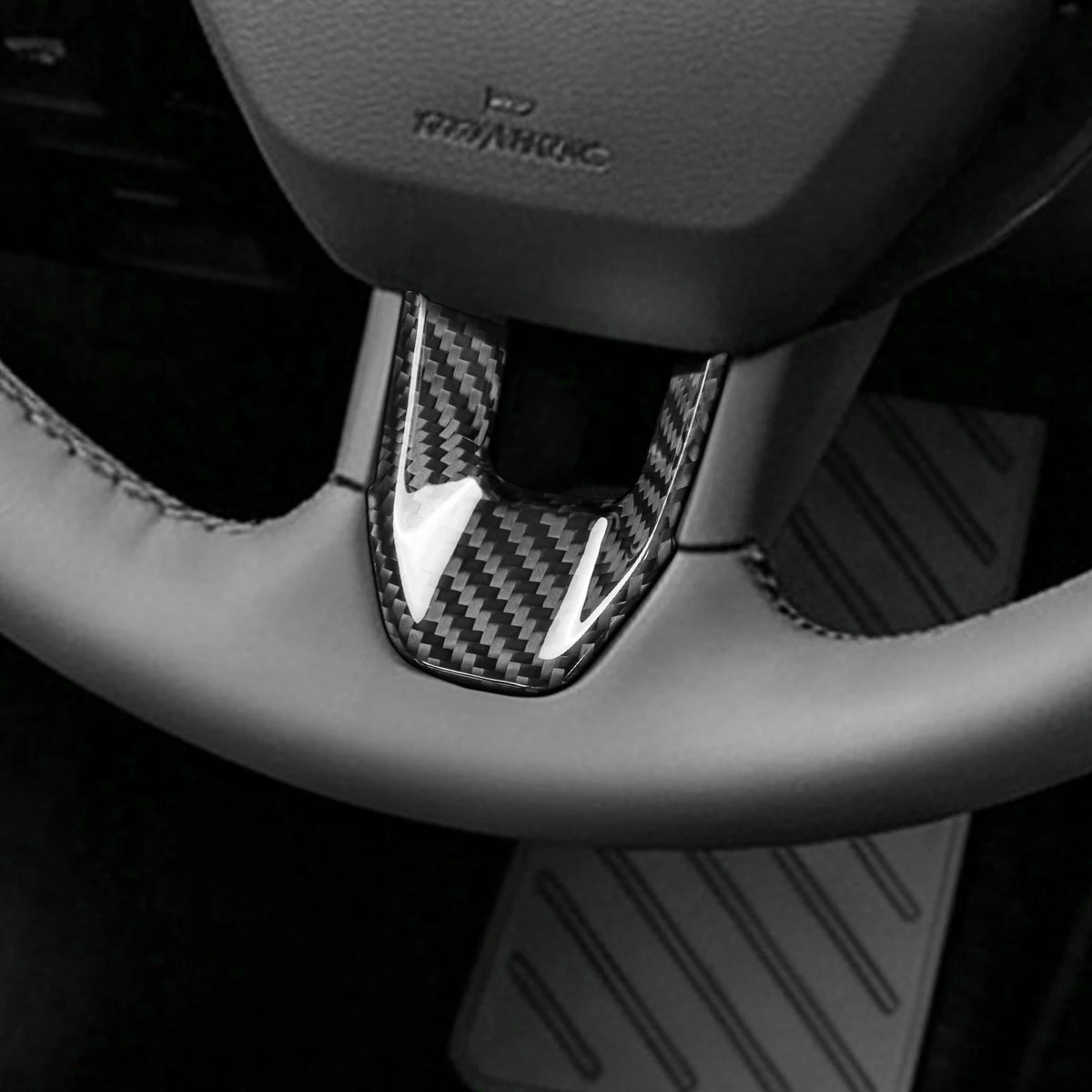Sticker For Lexus ES AXZH21 AXZH26 XXZM21 XXZM26 2026-2027 Car Steering Wheel Bottom Real Hard Black Carbon Fiber Accessories