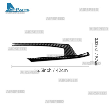 Real Hard Dry Carbon Fiber Sticker For Dodge Charger 2024 2025 2026 2027 Gear Shift Panel Frame Cover LHD Car Accessories