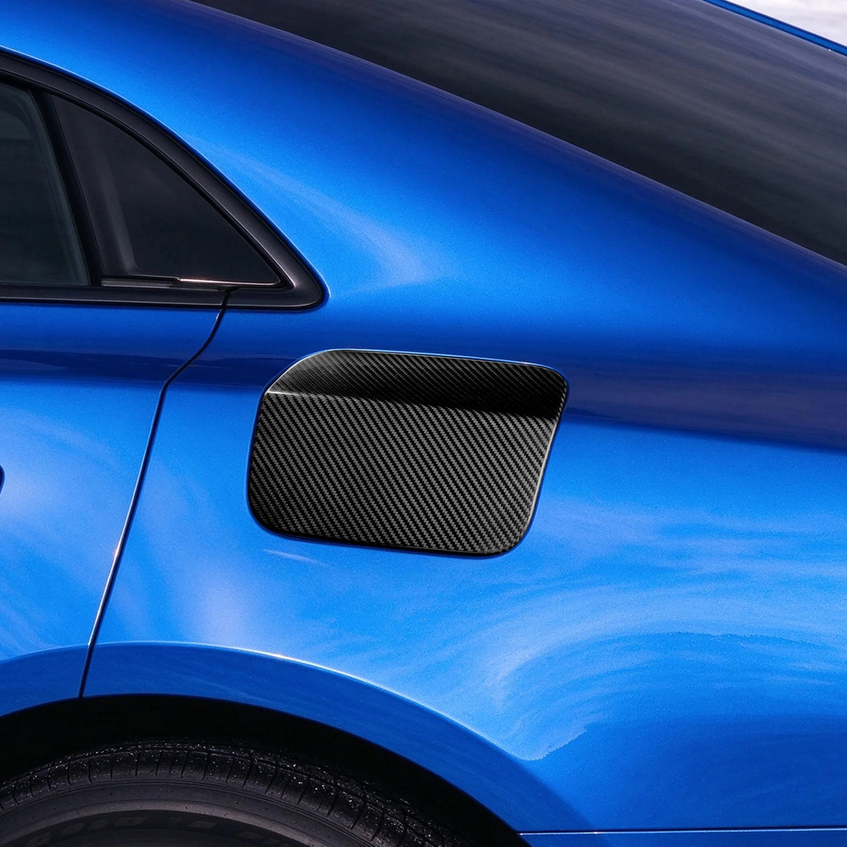 Sticker For Dodge Charger 2024 2025 2026 2027 LHD RHD Car Fuel Tank Cap Trim Real Hard Dry Carbon Fiber Exterior Accessories